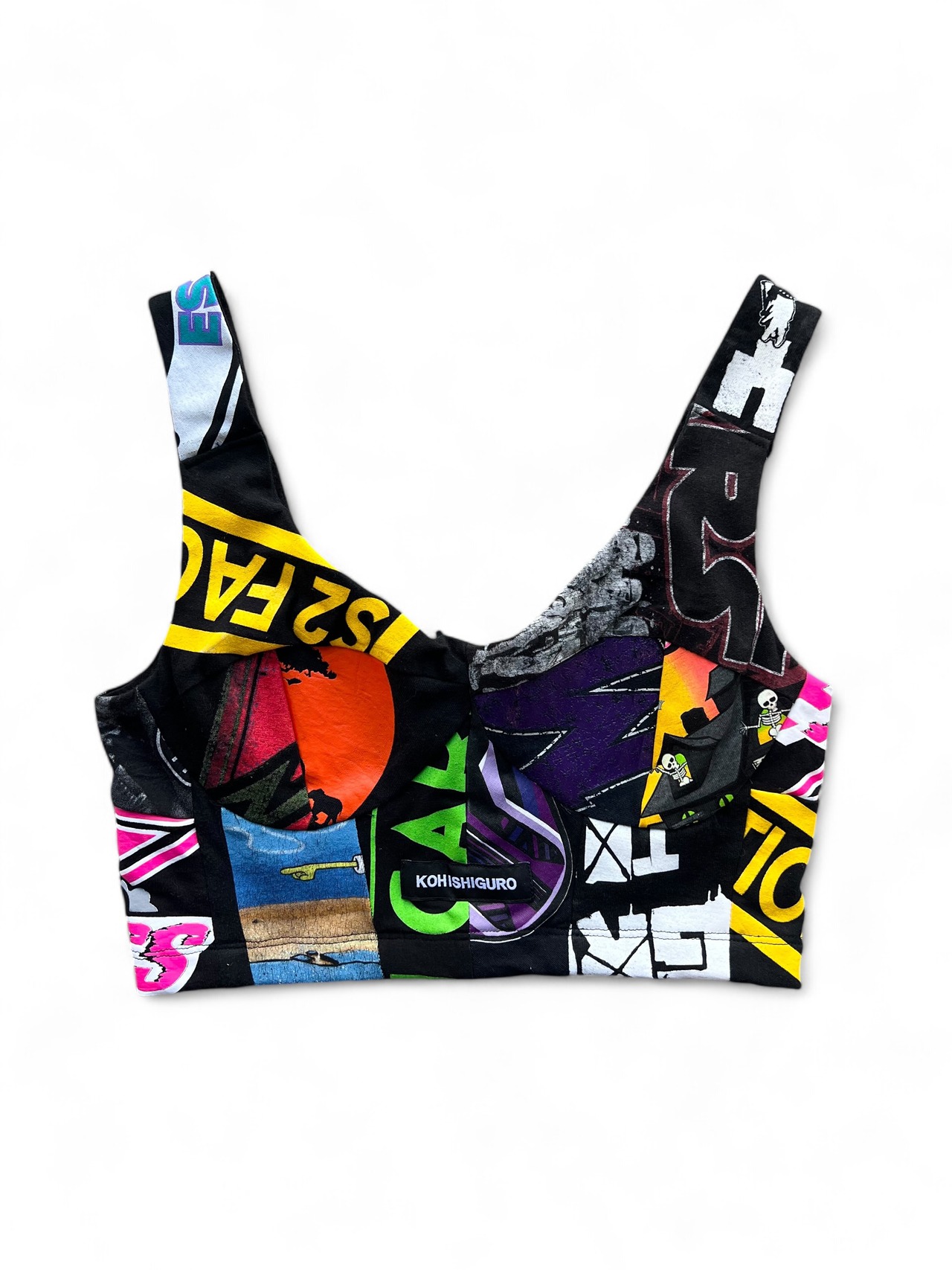 KOH ISHIGURO Upcycled "Print" Patchwork bustier - 1