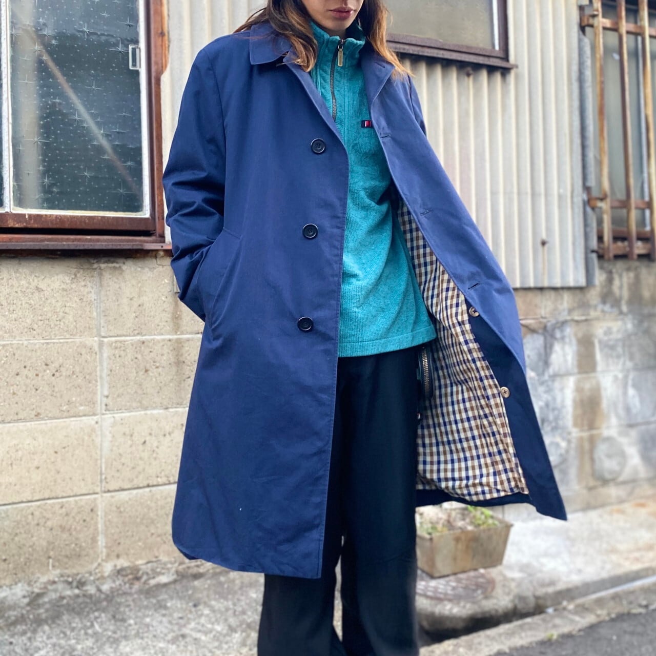 80年代 ビンテージ カナダ製 Aquascutum アクアスキュータム Aqua5 ...