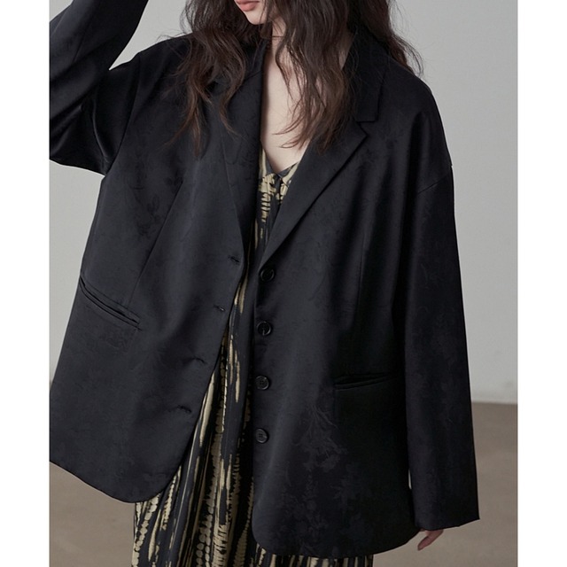 Back slit over fit jacket C0258