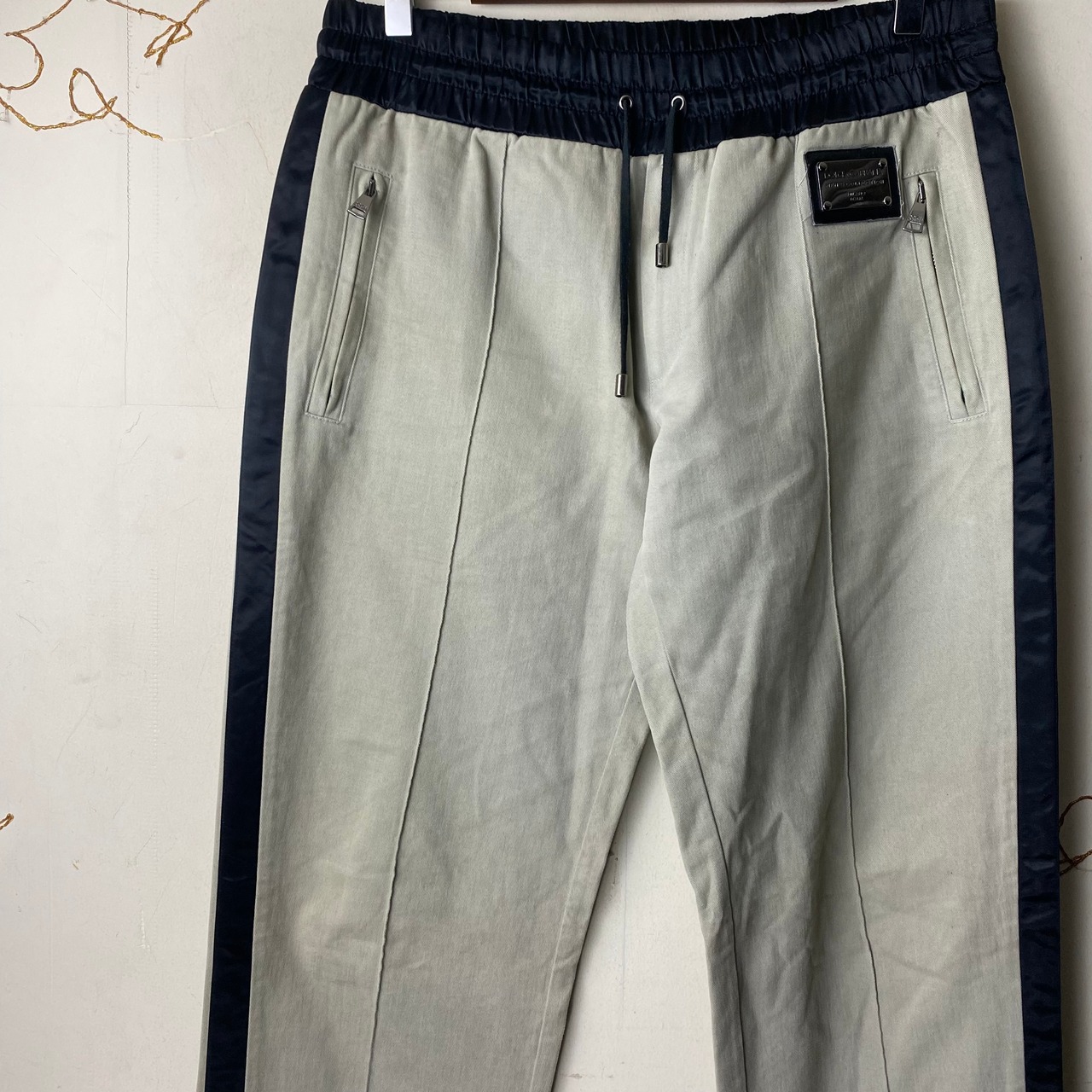 DOLCE&GABBANA side black line easy pants