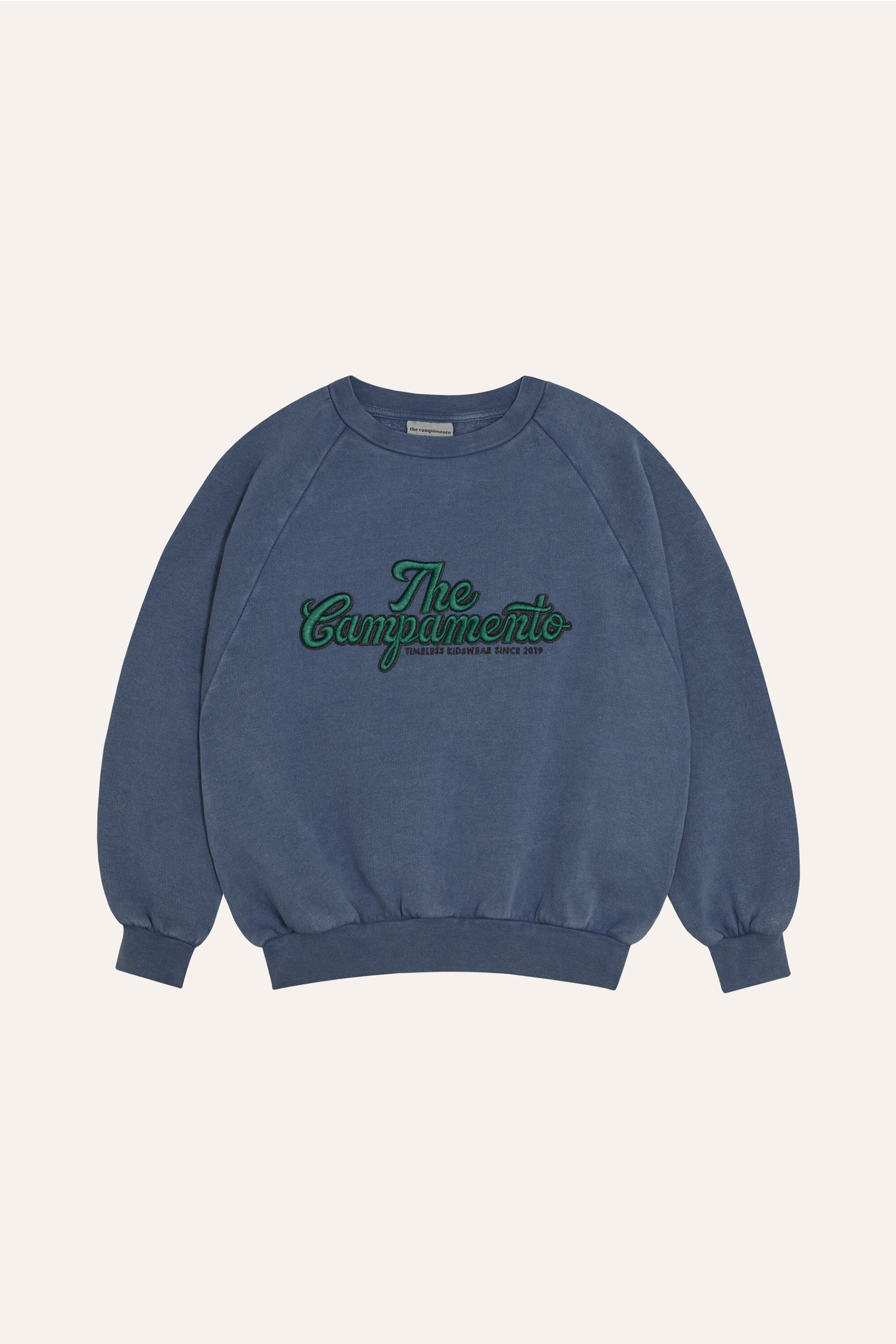 送料無料 the campamento/The Campamento Blue Sweatshirt