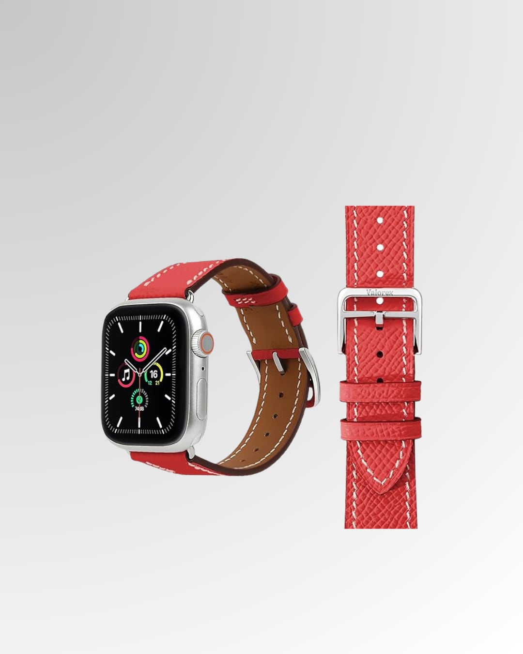 AppleWatchベルト エプソン レッド