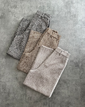 tweed fringe curve pants