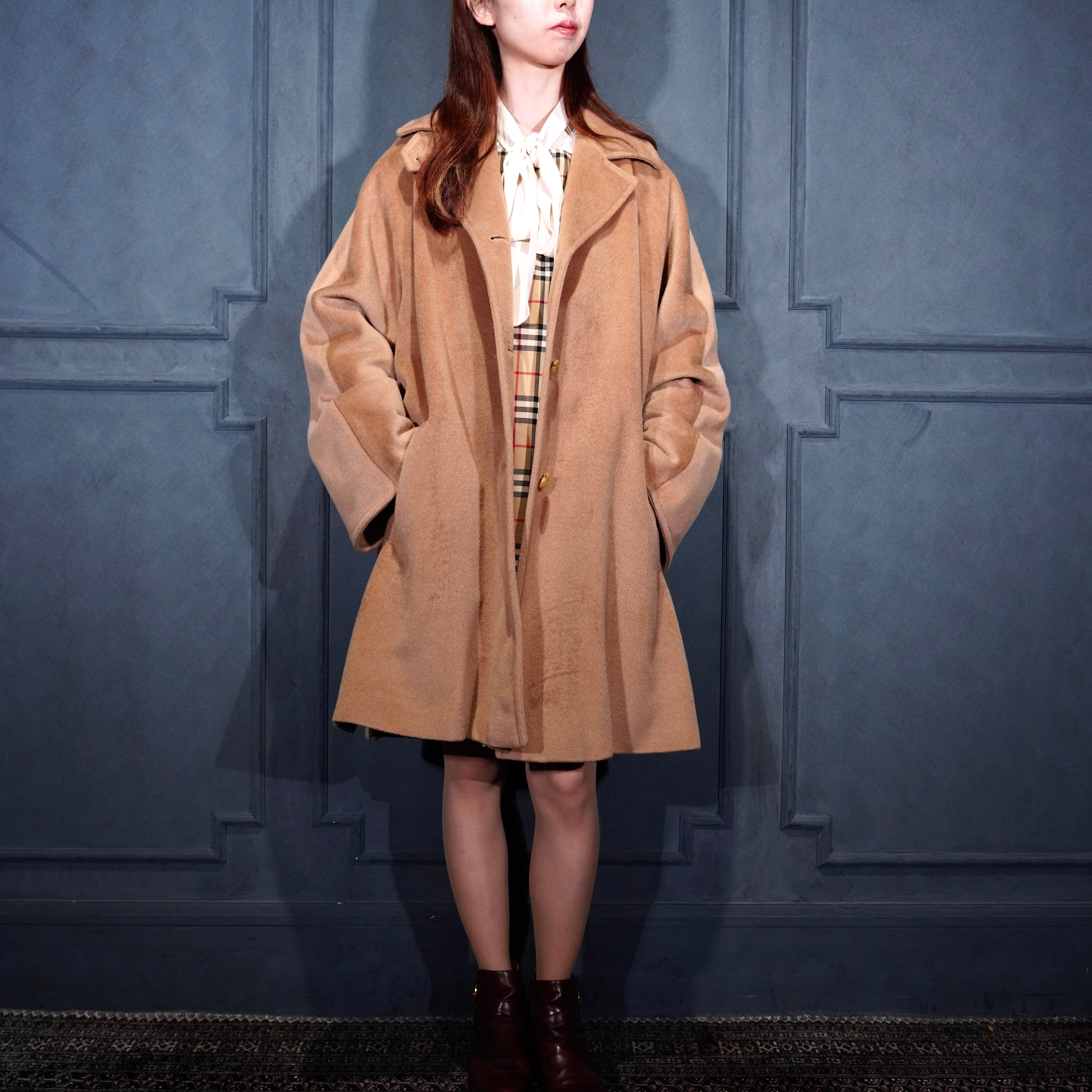 ちっち様　美品✨マックスマーラ　上質バージンウール　ピーコート　キャメル　38 Max Mara VIRGIN WOOL OVER COAT/マックスマーラバージンウール