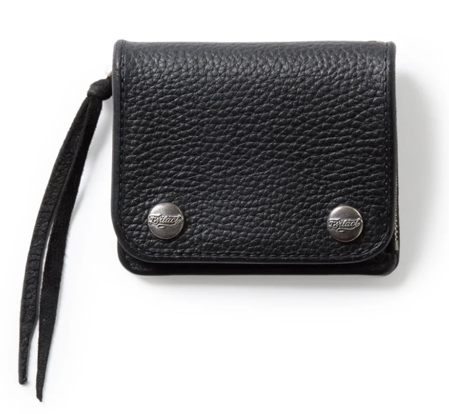 即納☆送料無料】本革レザー ショート財布 マネークリップ オーバル