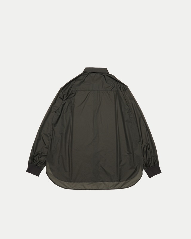 Rib Regular Collar A/C Shirts / CHARCOAL［goyemon general gadget］