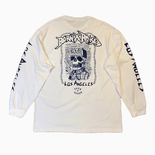 BORN X RAISED #RxCx L/S Tee White