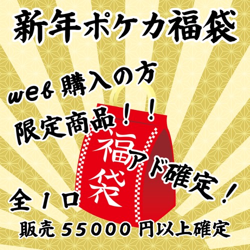 新年ポケカ福袋　web購入の方限定商品！　55000円　ポケモンカードゲーム