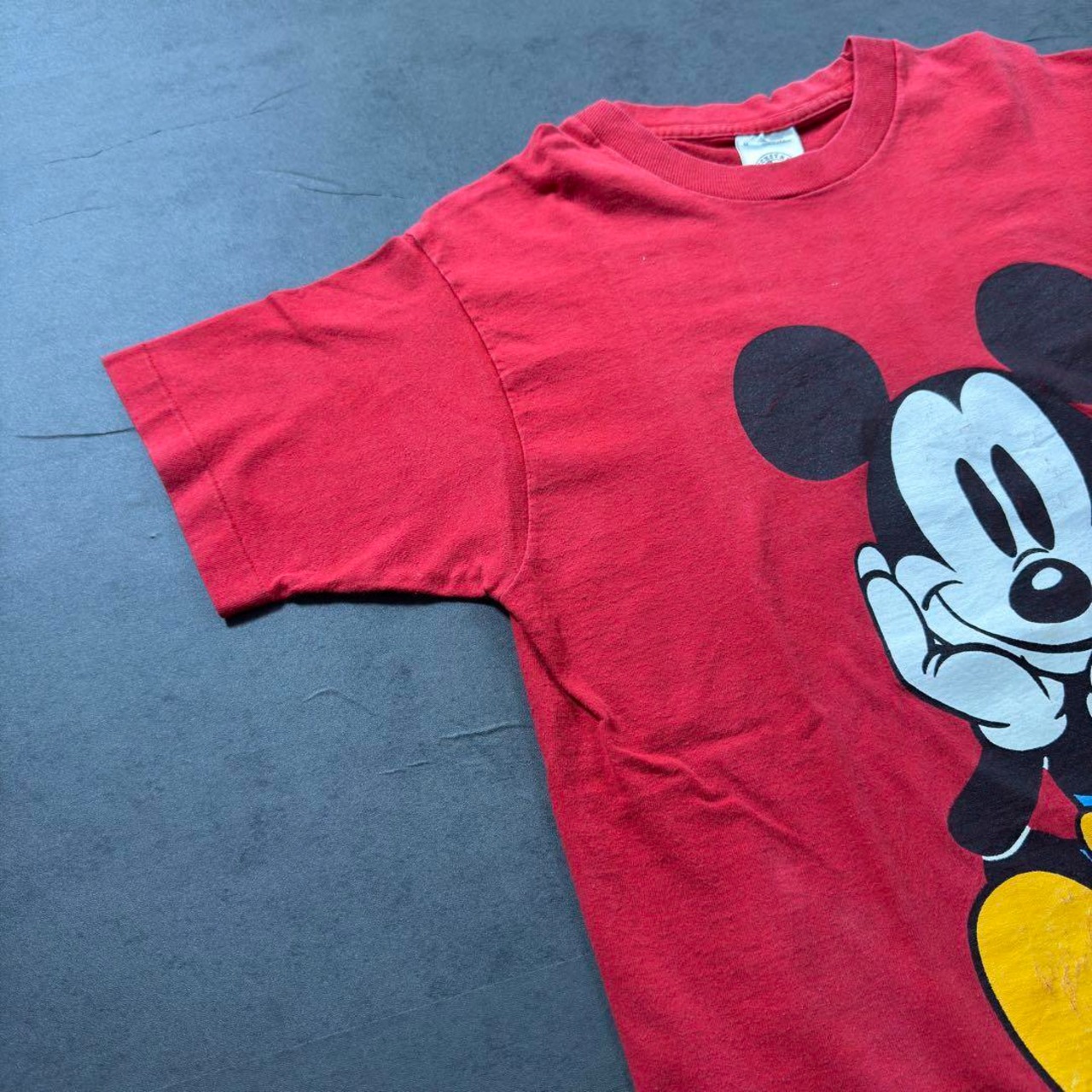 90s Disney Mickey Mouse "青パン" TEE M 古着 - 5
