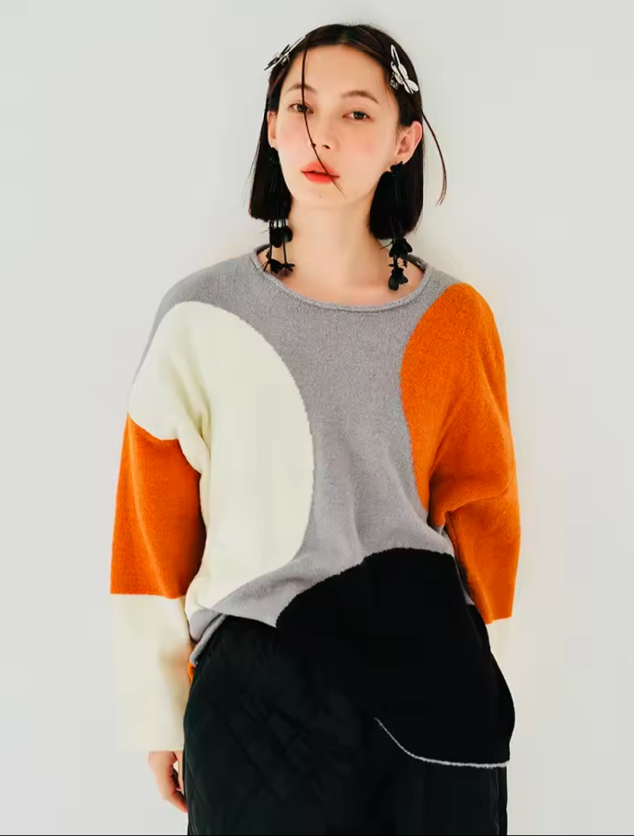 imakokoni オレンジデザインカラーオリジナルトップス 223887