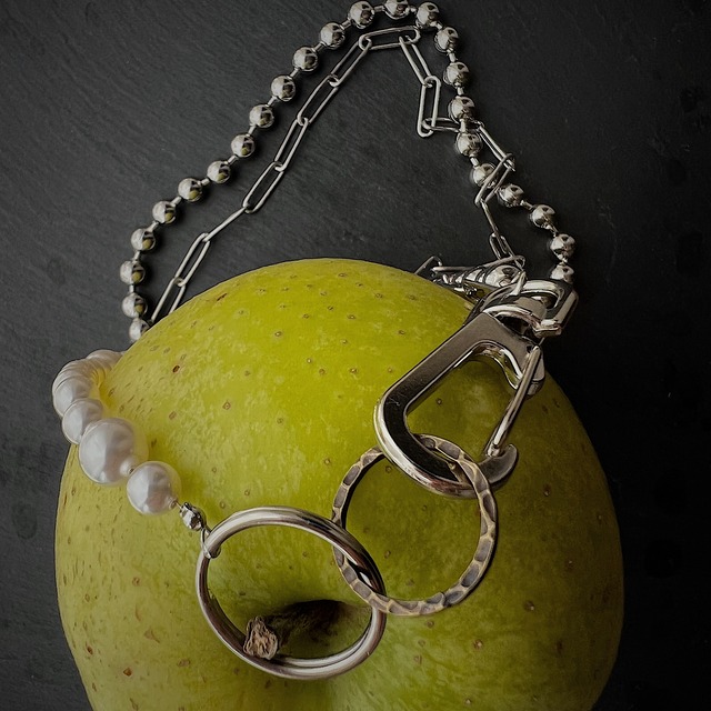 Glass Pearl Chain Necklace