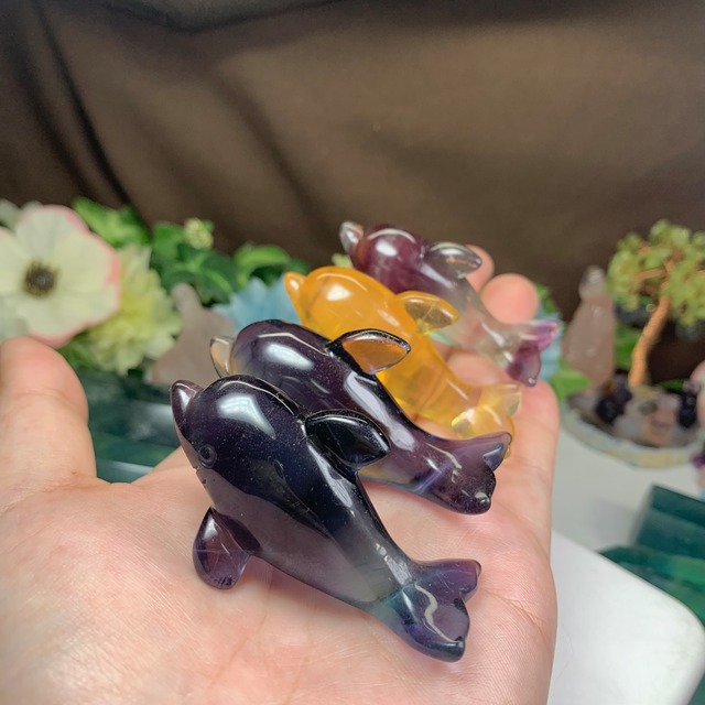 お客様オーダー品・フローライトイルカさん