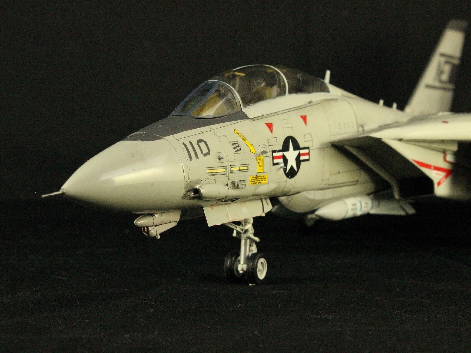 ハセガワ　1/48　F-14A　トムキャット　プラモデル完成品