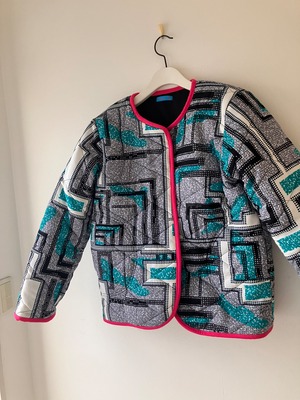 キルティングジャケット=gray=