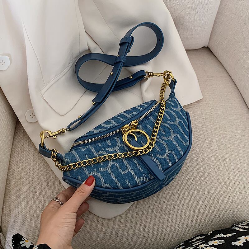 新しい小さなバッグ女性2020新しいトレンディなワイルドチェーンメッセンジャーバッグネット赤いファッションブロードバンド胸バッグウエストバッグ Tiancai_Wing_Bag5892493