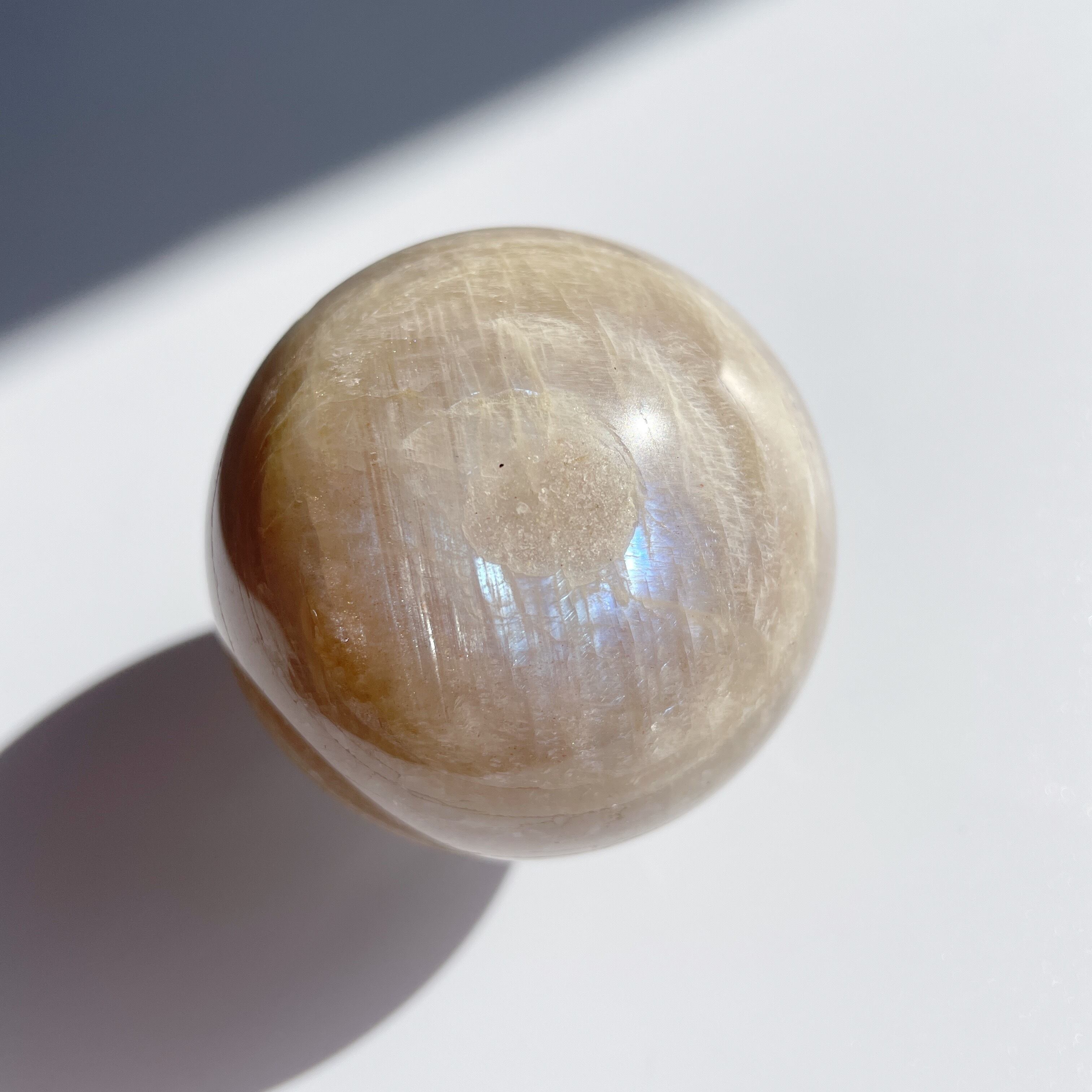 サン&ムーンストーン スフィア(丸玉)03◇Sun & Moon Stone Sphere◇ 天然石・鉱物・パワーストーン