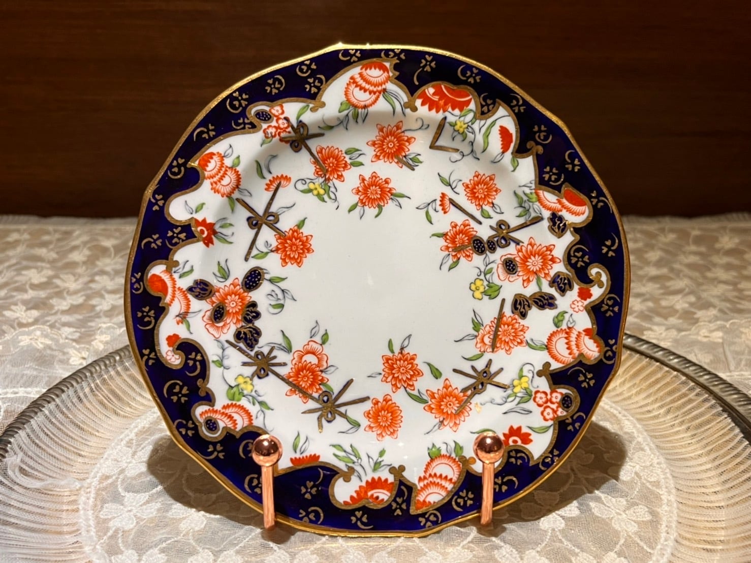 iPhone x 64gb 白いロイヤルクラウンダービーのケーキ皿