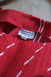 Marimekko tomato red white cami dress