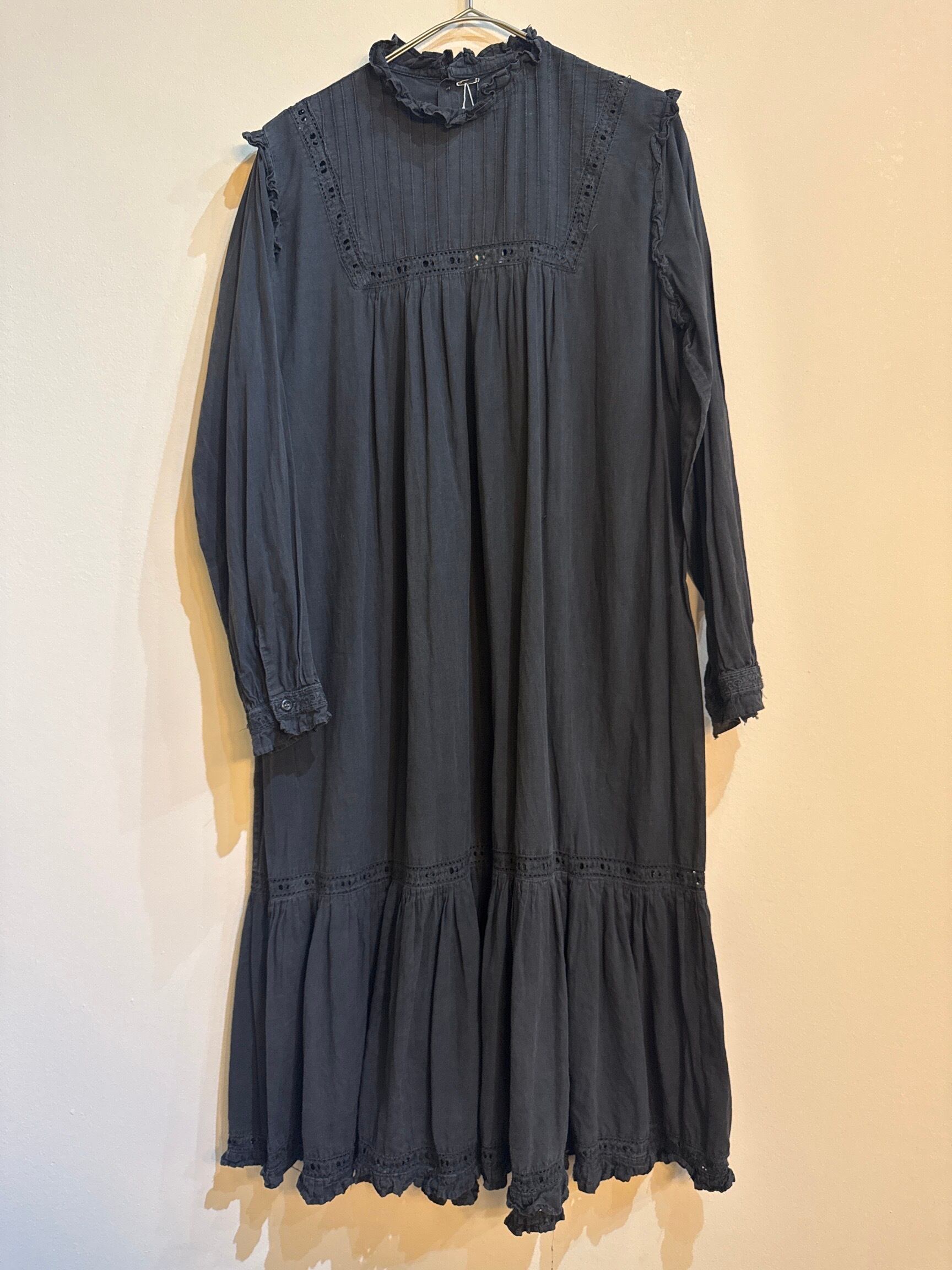 24SS】FUMIE=TANAKA frill neck op( BLACK) F24S-14 | PAY ID