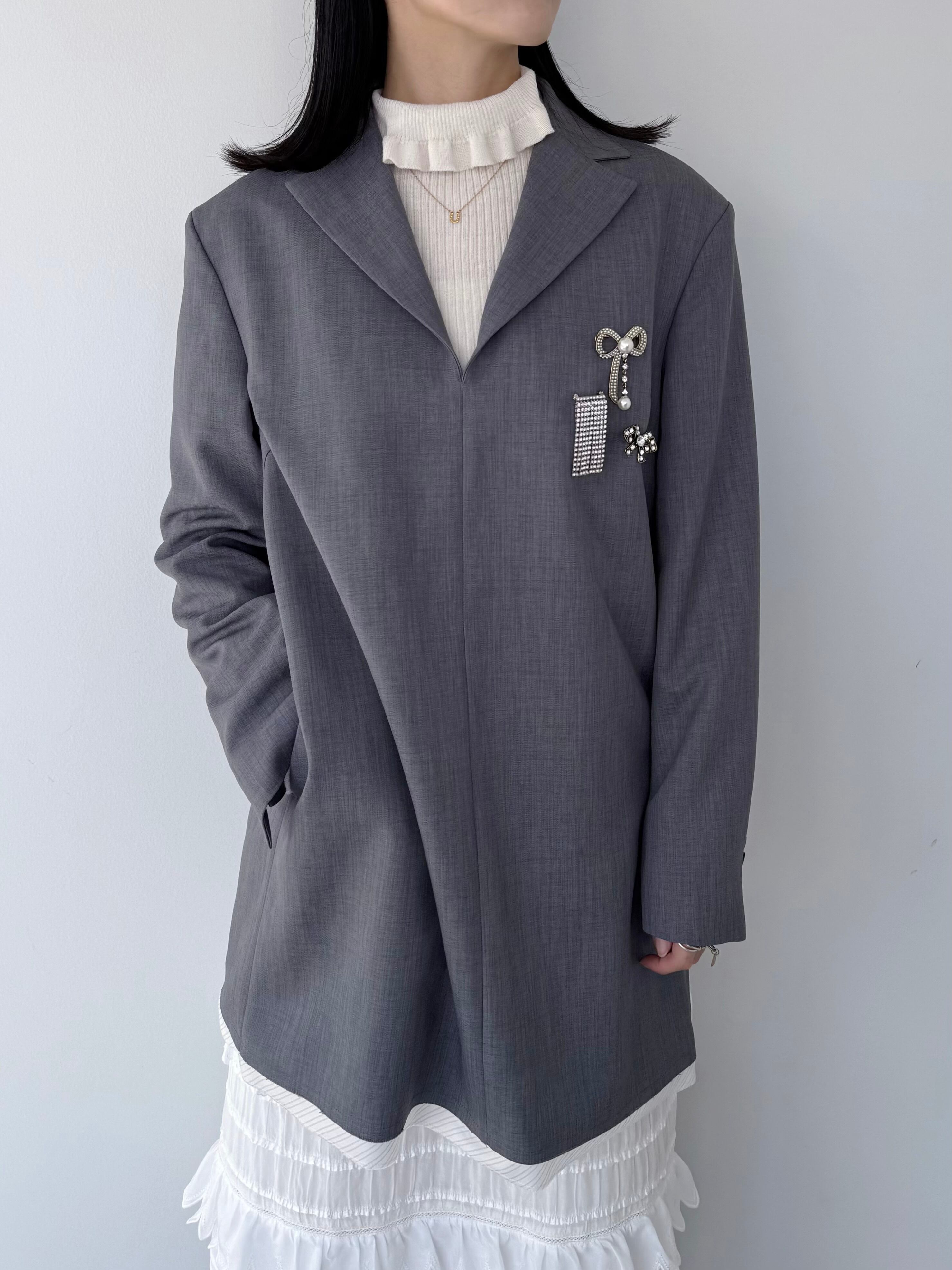 Amazon | [コエル] ハートジャガードビッグカーディガン