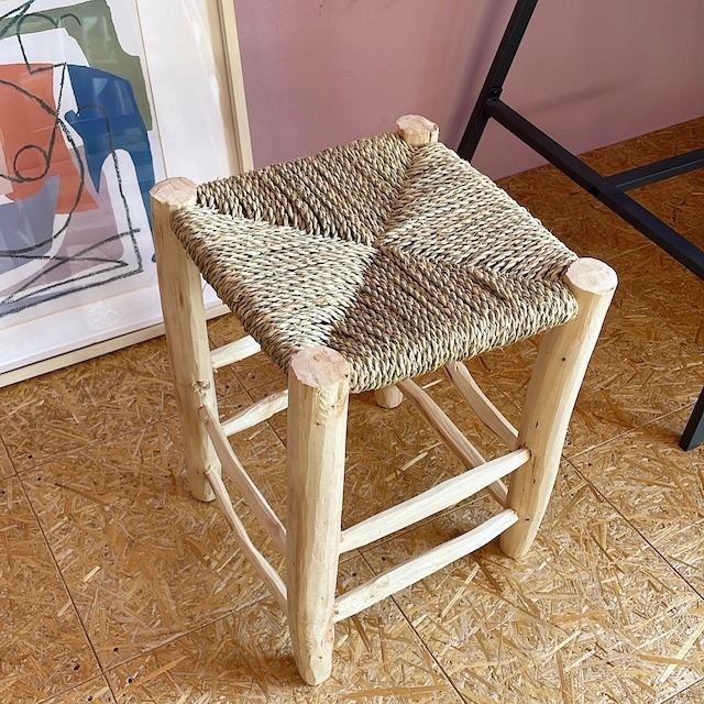 Moroccan wooden chair モロッコ ドーム木椅子 w30×31×h42.5cm