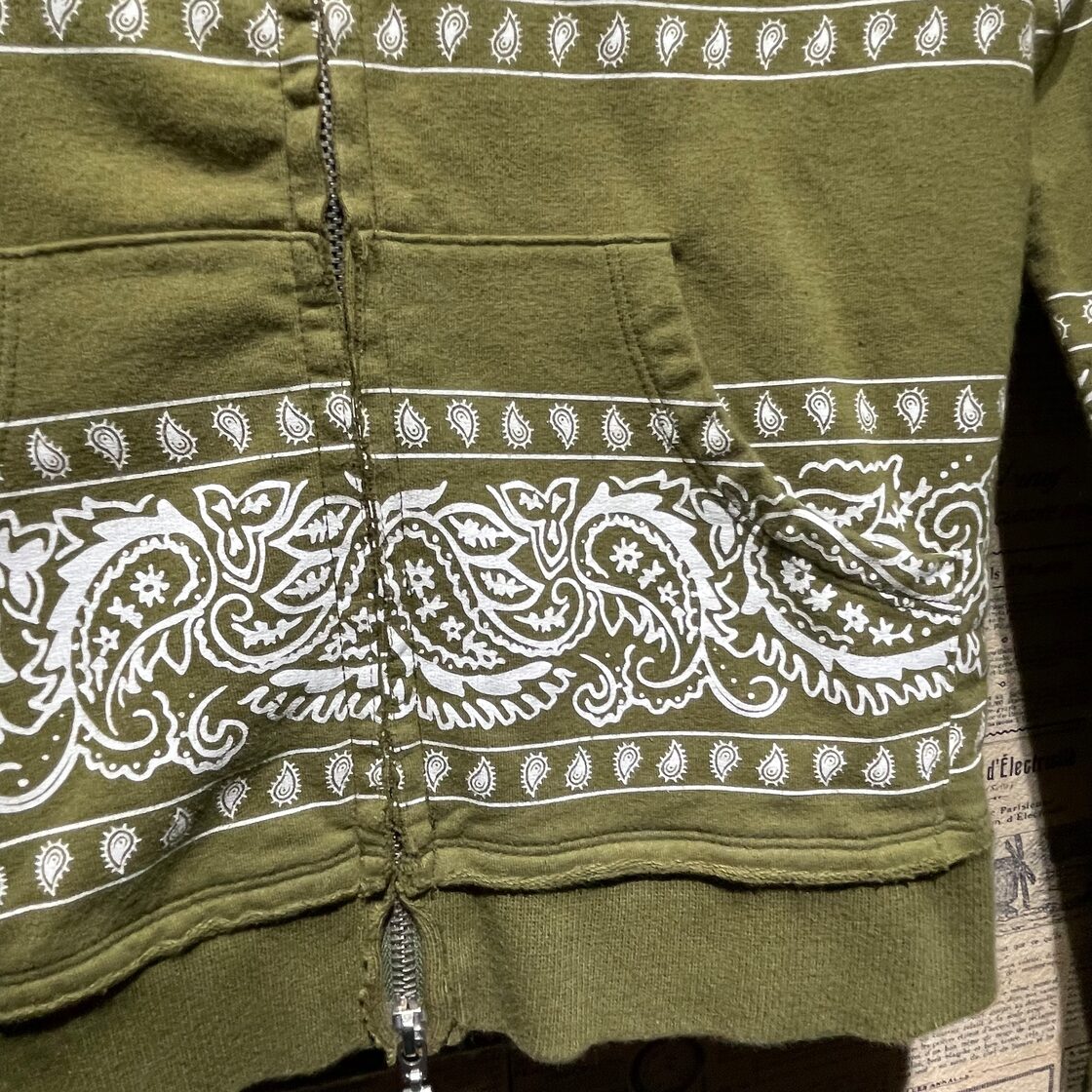 Ed Hardy エドハーディー スウェットパーカー ペイズリー SIZE S | PAY ID