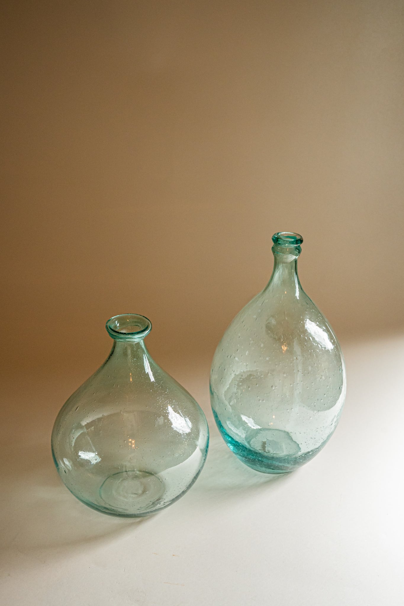 フラワーベース ガラス花瓶 ブルー M | unorare