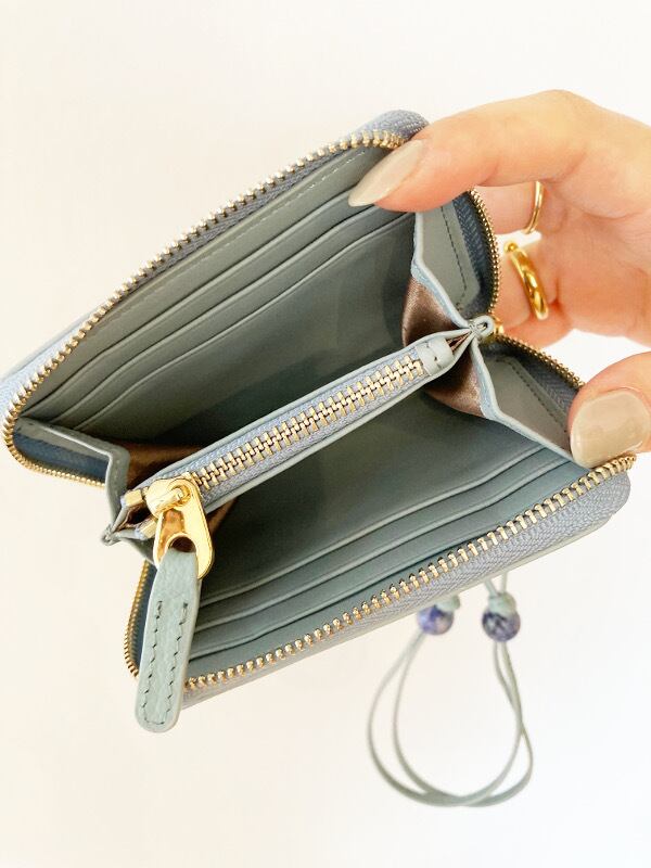 【即納】HASHIBAMI 天然石ストラップ ミニジップ財布 Ha-2206-021 ウォレット　wallet【入荷】 HASHIBAMI ハシバミ / 天然石ストラップ ミニジップ財布 / Ha-2206-021