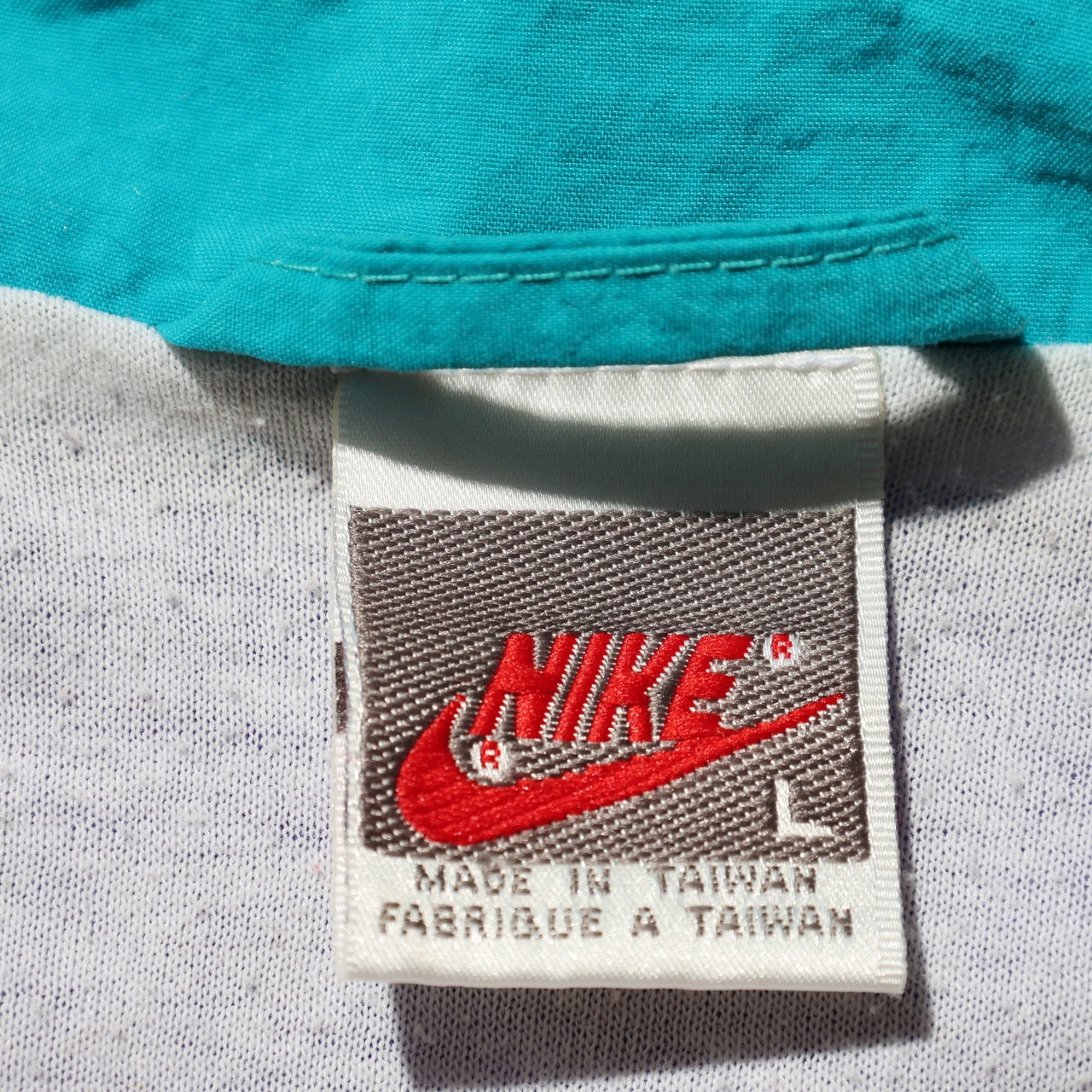 L 80s 台湾製 NIKE パステルカラー ナイロンジャケット ウインドブレーカー ナイキ