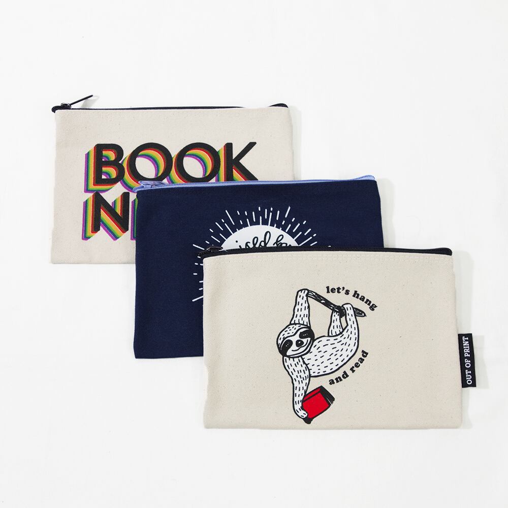 【原価ぶっ壊し割引】プリント入りCANVAS横型ポーチ OUT OF PRINT(アウトオブプリント)】CANVAS POUCH キャンバス
