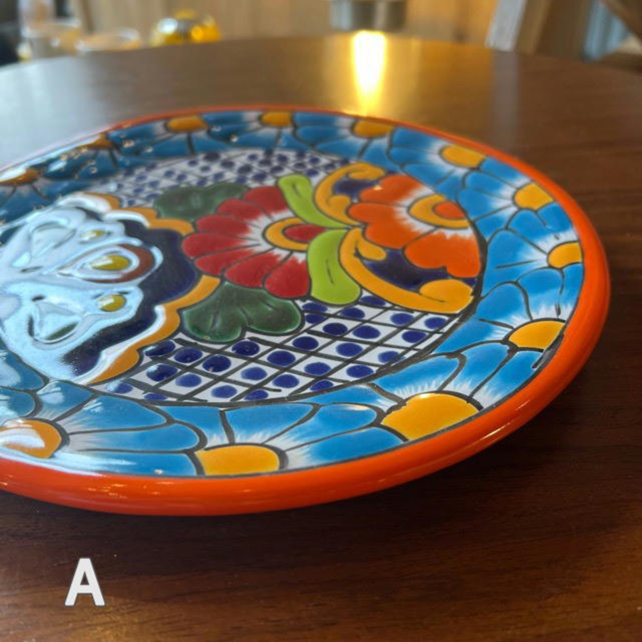 Mexicco Guanajuato ware round plate L 6type　メキシコ　グアナファト焼　丸皿　L　全6種　プレート　大皿　メインディッシュ　ボウル　サラダボウル　メキシコ料理