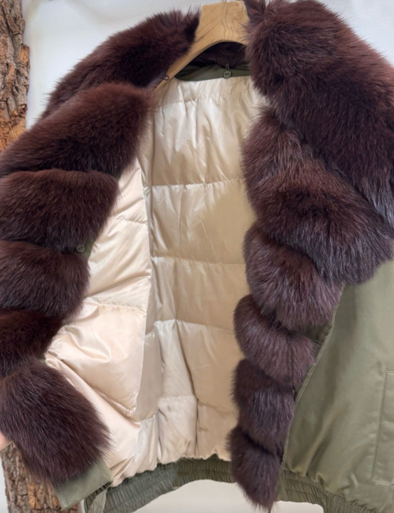 【新作5%OFF・3日間】Goose-Down & Fox-Fur 100% Jacket_2colors