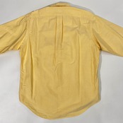 90s Ralph Lauren YARMOUTH ラルフローレン オックスフォード BD ボタンダウン 長袖シャツ 39-82/イエロー メンズ ビンテージ