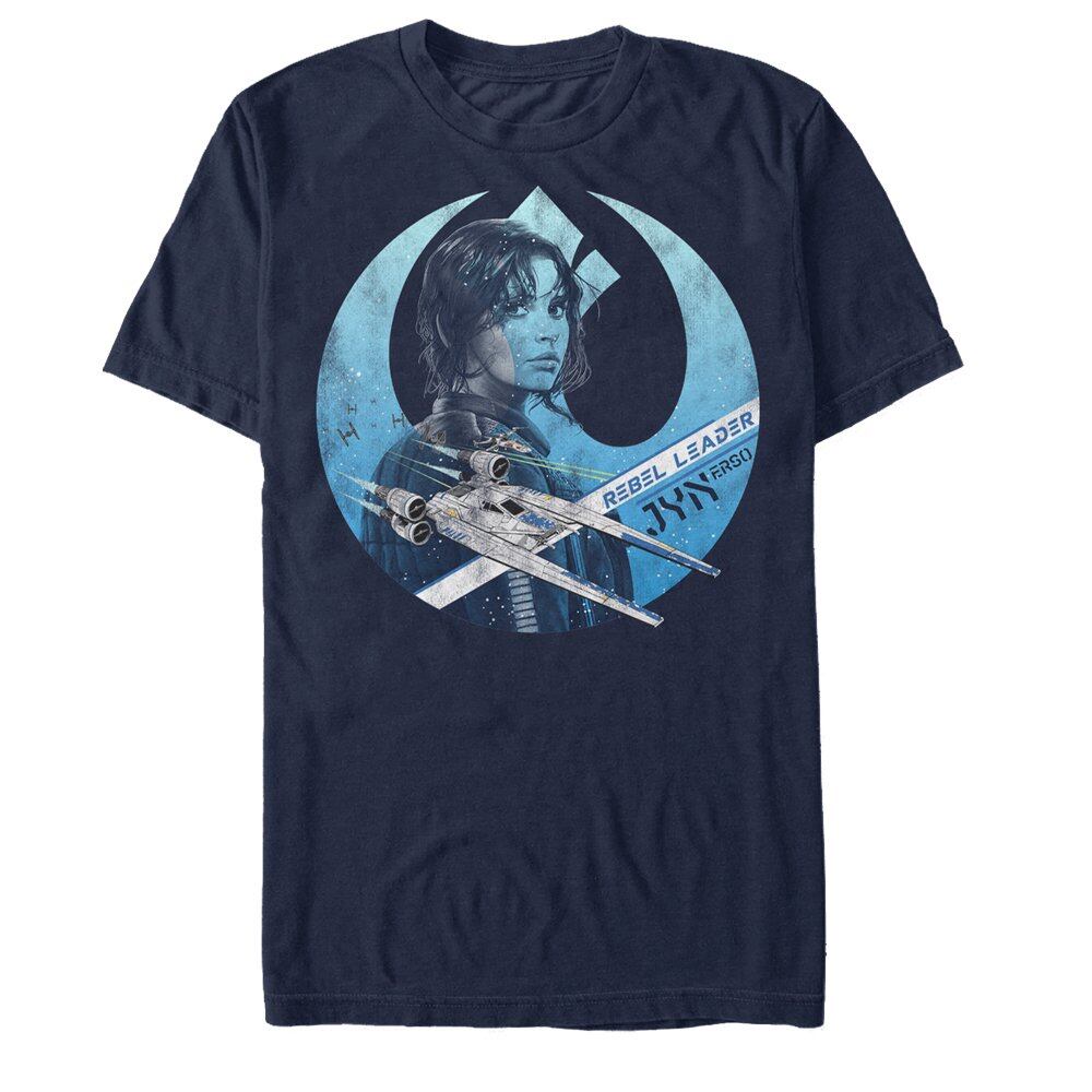 スター・ウォーズ Tシャツ Star Wars Rogue One Jyn Erso Rebel Crest Navy Blue | ROBOTROBOT powered by BASE
