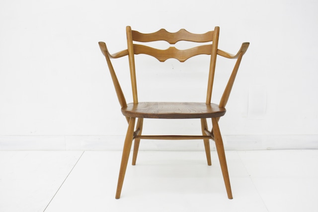 【短期・長期レンタル】 ERCOL（アーコール） NO,493 ラダーバック カウアームチェア　