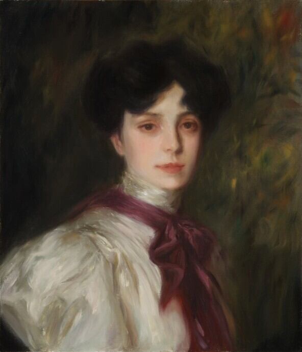 油彩画 風に乗って | kuguiart