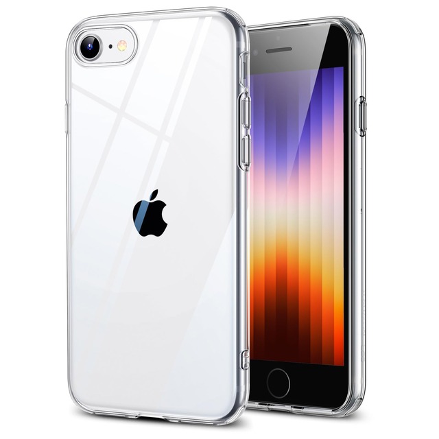 ESR iPhone SE3 ケース iPhone SE2 ケース iPhone 8/7兼用 耐衝撃 1.2mm超薄 黄ばみ防止 クリア