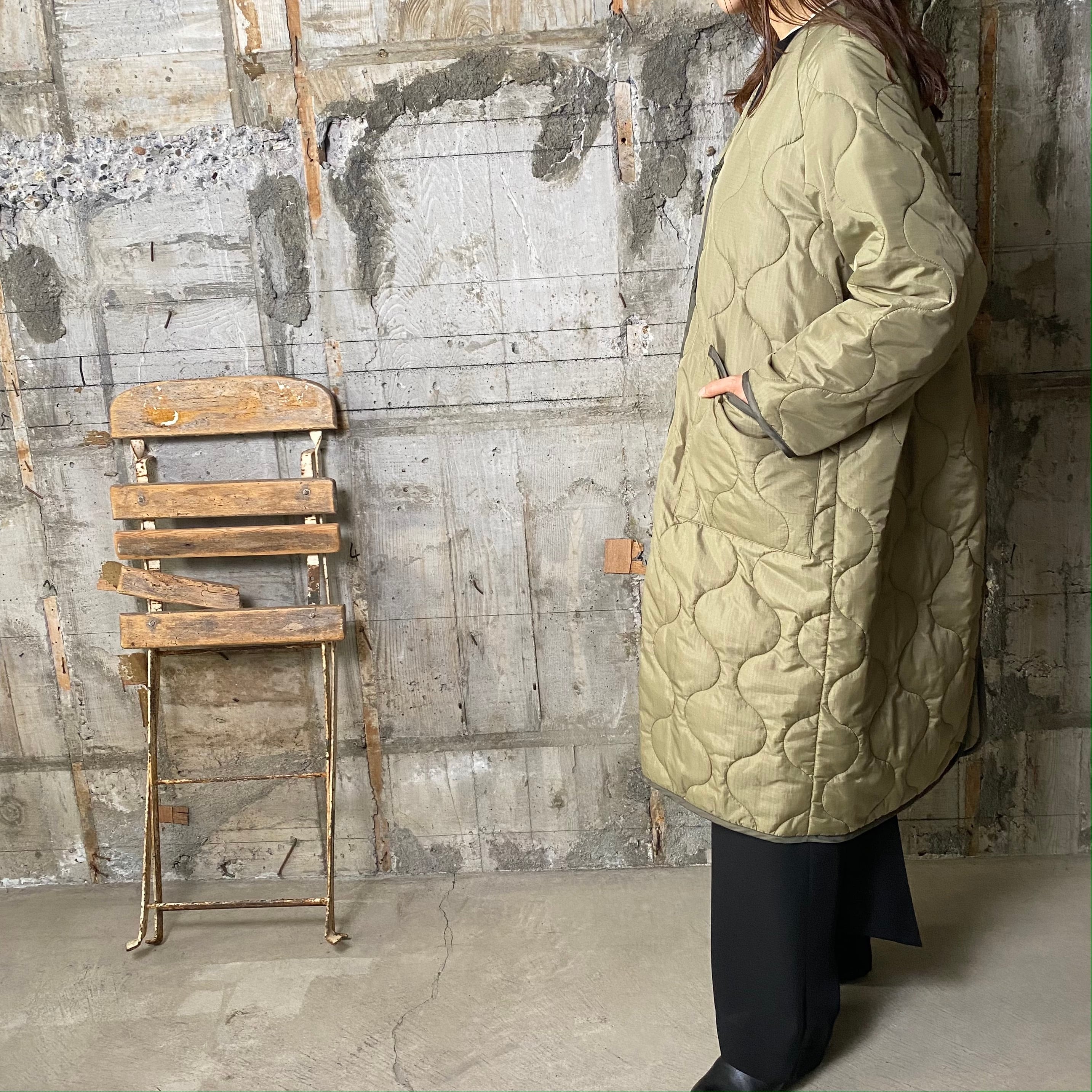 HYKE【ハイク】QUIL TED LINER COAT (17358 / KHAKI). | glamour online