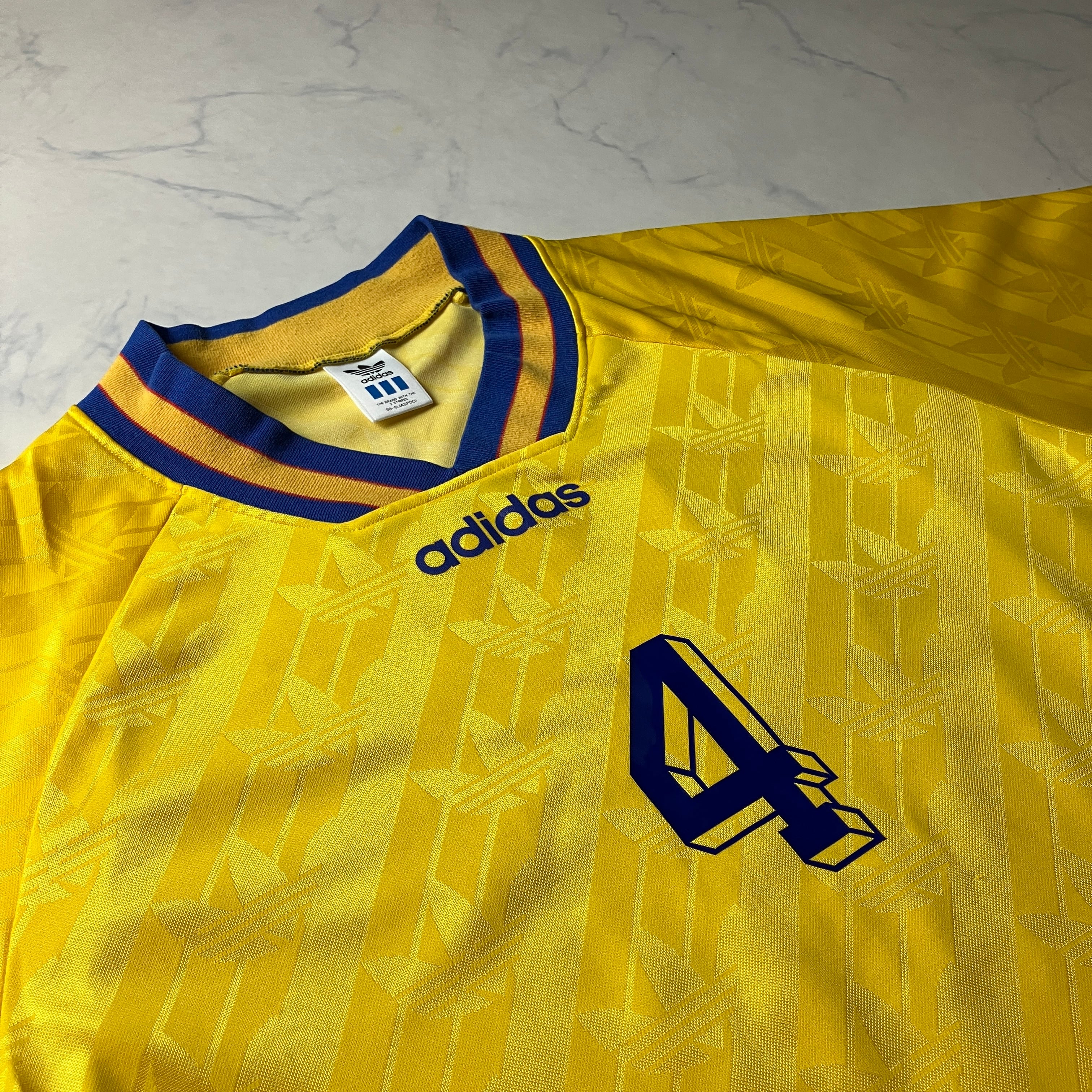90s~ adidas アディダス デサント製 ゲームシャツ サッカー y2k | hanome。