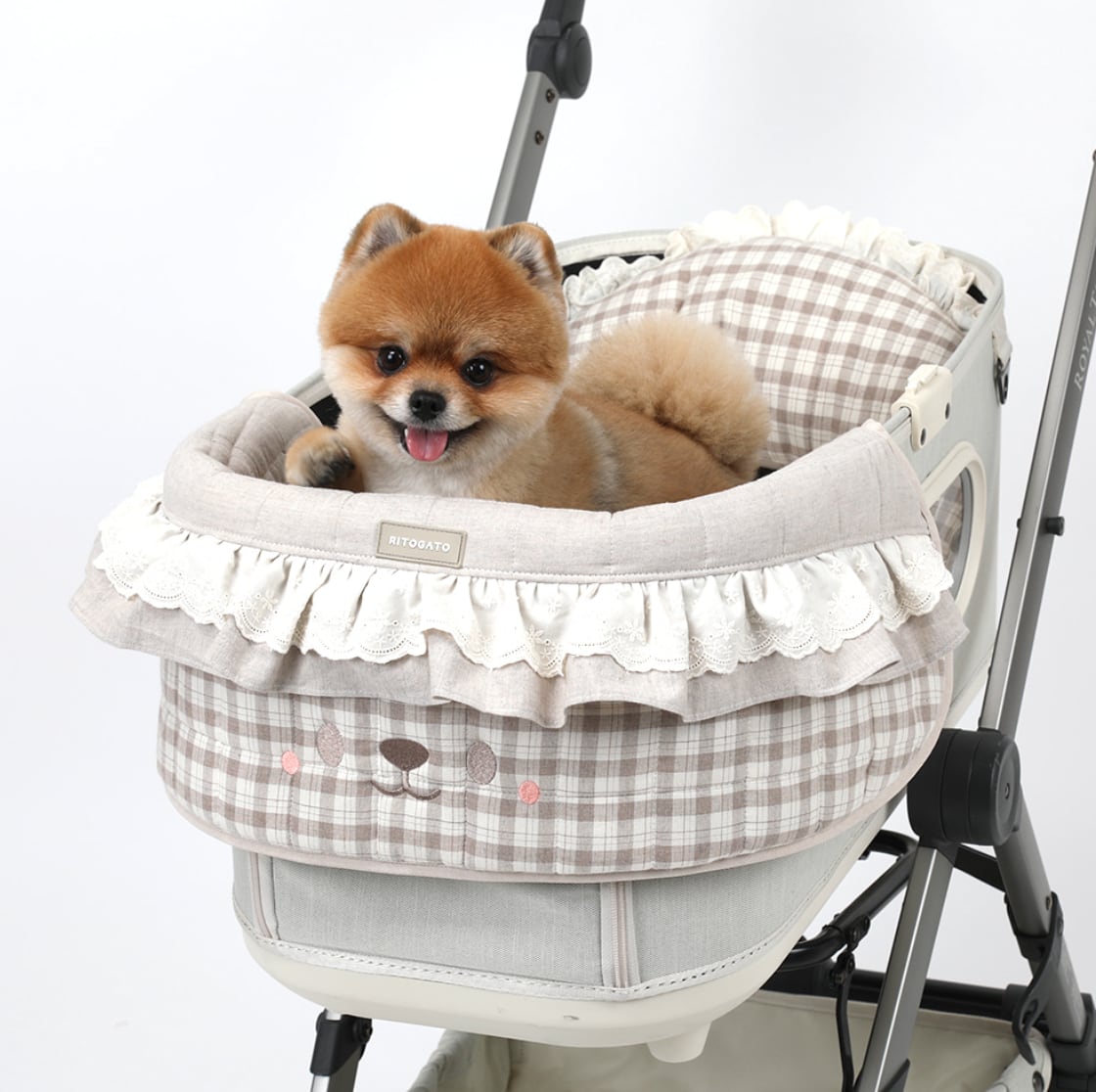 予約【ritogato】pawpaw frill pet cart guard  (brown)