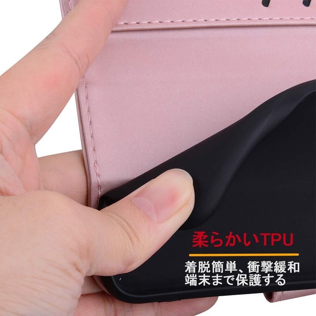 【人気商品】OPPO A73 ケース 手帳型 OPPO A73 手帳ケース おっぽ a73ケース オッポa73カバー 可愛い キャラクター 携帯ケース スマホケース 携帯カバー レザー 柔らかいTPUケース 肌触り良い革 スマホけーす ケータイケース カード収納 財布付き カードホルダー ベルトマグネット スタンド機能 ウサギ かわいい 動物柄 薄型 防水 ノート型 人気 おしゃれ 男女兼用 OPPO A73 対応 ゴールドピンク