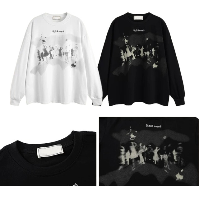 silhouette graphic long tee　シルエットグラフィックロングティー　J2165