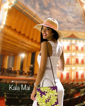 新発売のトート【Kalamai・レイナアラ】Hawaiian_OhanaBag/Kalamai_007s<ストラップ付>
