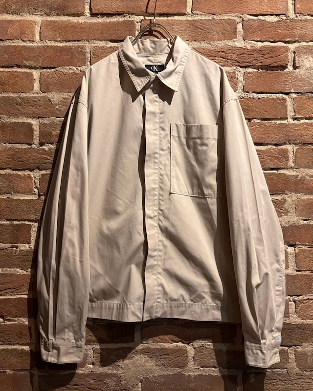 【Caka act3】“Calvin Klein” Minimal Design Shirt Jacket