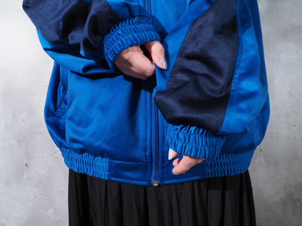 1990s Multi color panel Switching vintage loose Track jacket