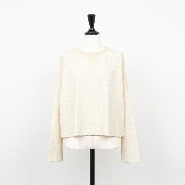 【Munich／ミューニック】ファーフリースラグランプルオーバー（エクリュ）