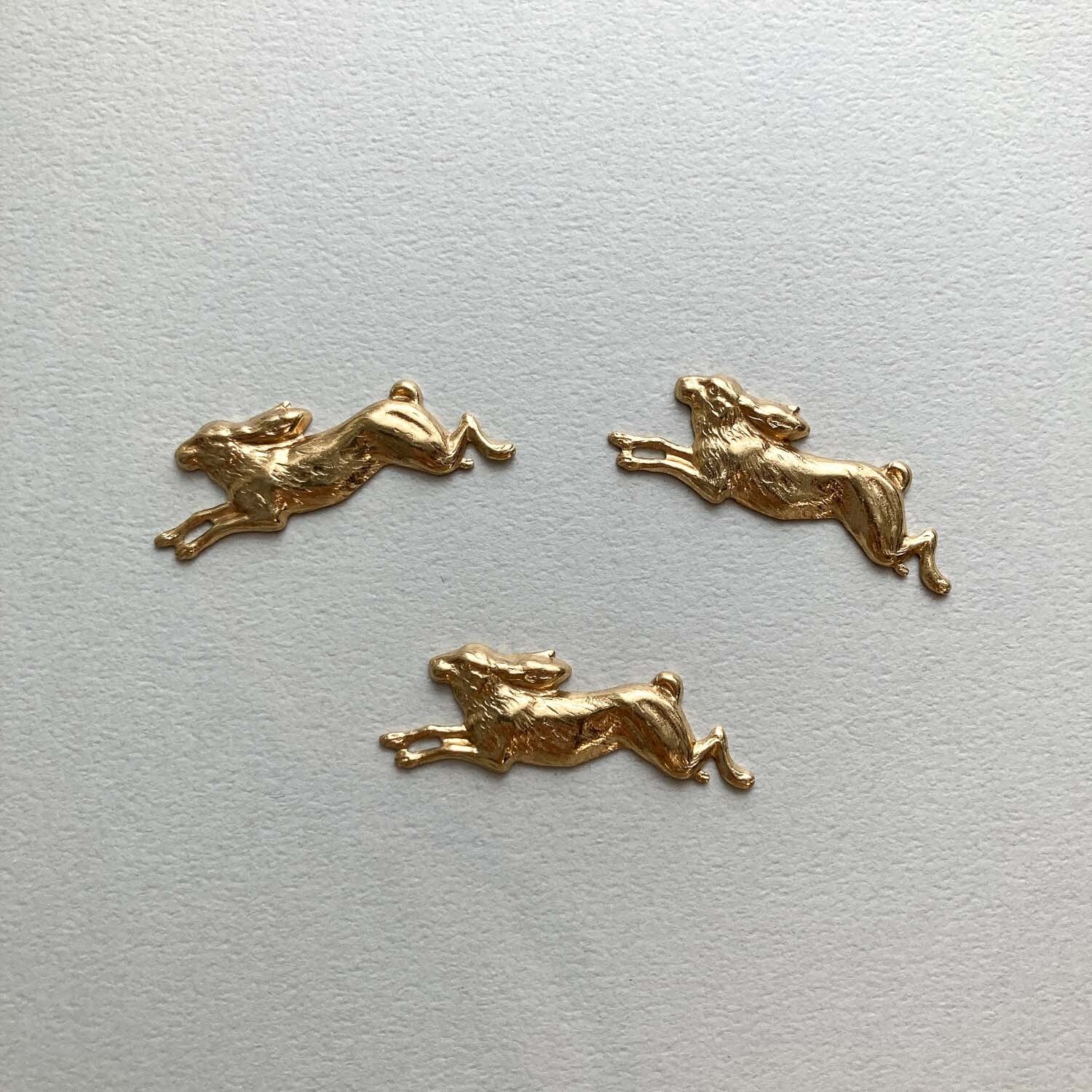 メダル　ウサギ　ゴールド　レリーフ　ドイツ　アンティーク 844663c82b8925110f315c57f6f414