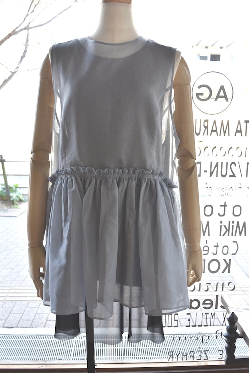 Heriter(エリテ) 25S/S Cotton organdy sleeveless blouse