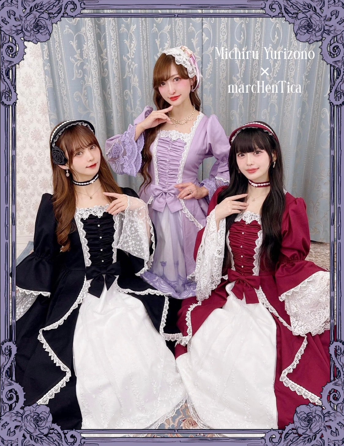 Neko Hoshino★セミオーダー/留袖ワンピース ご予約券】-百合園みちるちゃんコラボ-ヴィオラ・マリアンヌワンピース