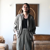 LEH(レー)コーデュロイラップワイドスラックスコーディネート②